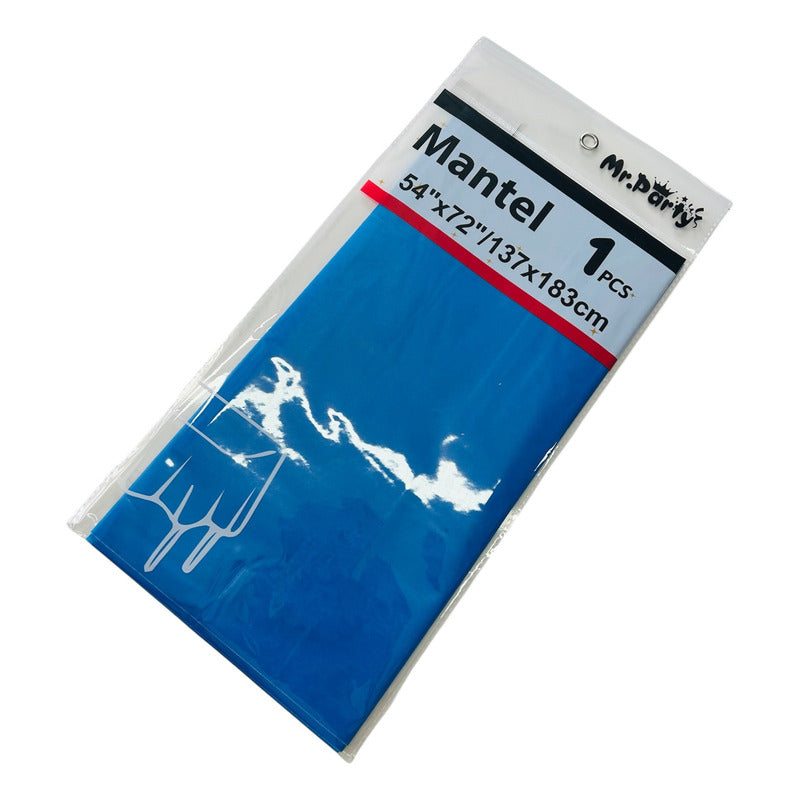 Mantel Plástico De Colores 137 X 183 Cm