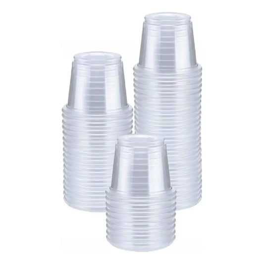 Pack 50 Vasos Shot O Para Postres Plásticos 3 Oz Dekotillon Transparente