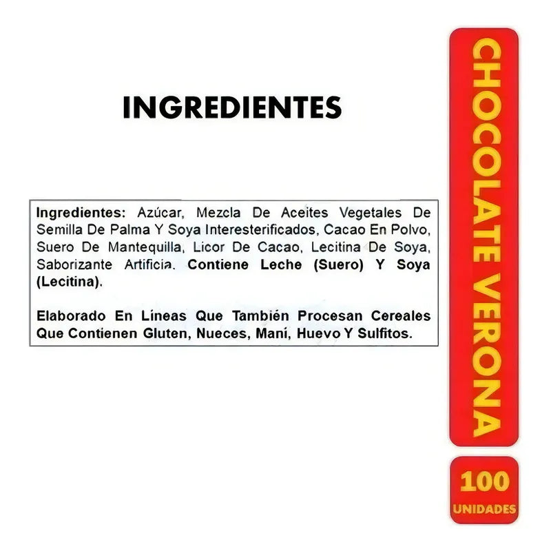 Chocolate Verona Bolsa 680gr