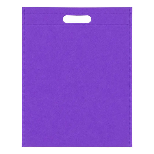 Pack 10 Bolsa Ecológica Reutilizable Tnt Con Asa 25x31 Violeta