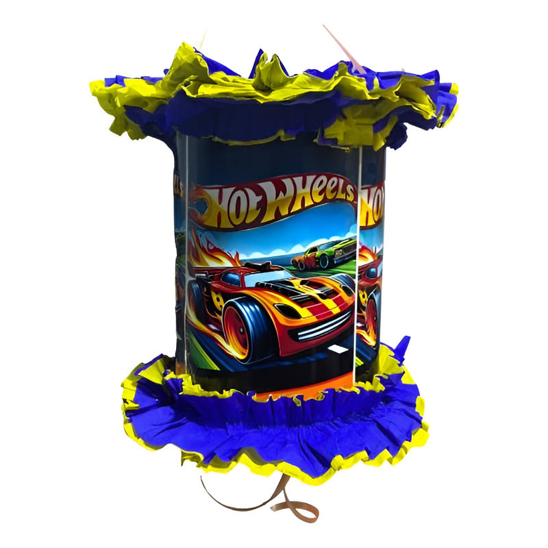Piñata Cumpleaños Hot Wheels 53 Cm Azul