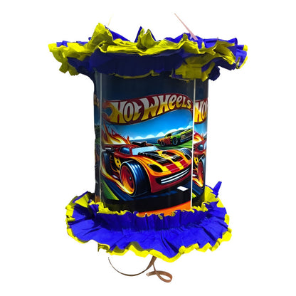 Piñata Cumpleaños Hot Wheels 53 Cm Azul