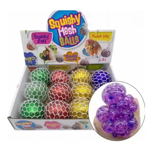 Pack 12 Squishies Ball Colores Sorpresas Juguetes Niños Surtido