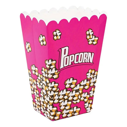 Pack 6 Envases Pop Corn Para Cumpleaños