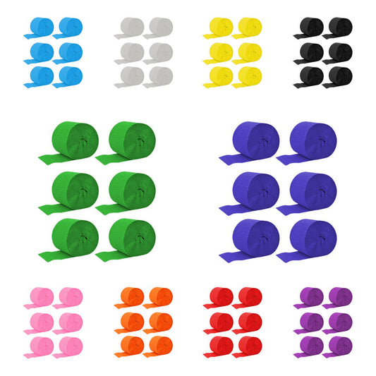 Pack 6 Festones De Color Decoración De Cumpleaños Cotillón