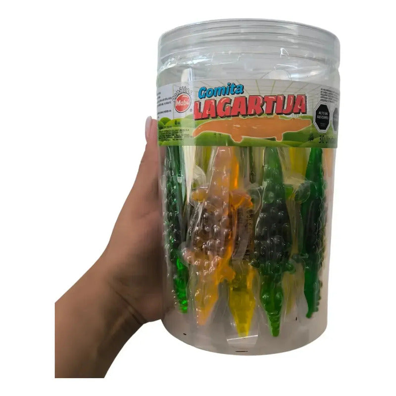 Gomitas Sabores Frutales Lagartija Mabu 30 Uni