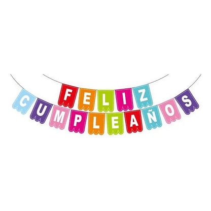 Guirnalda Feliz Cumpleaños Colores 5 Mts