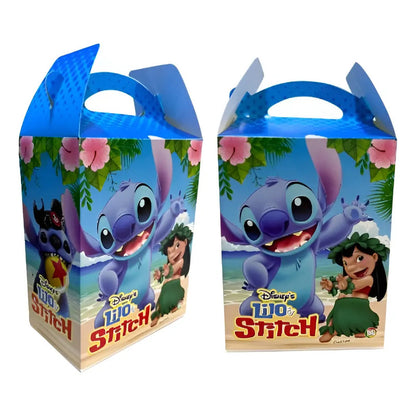 Pack 10 Cajitas Cotillon Y Cumpleaños Stitch