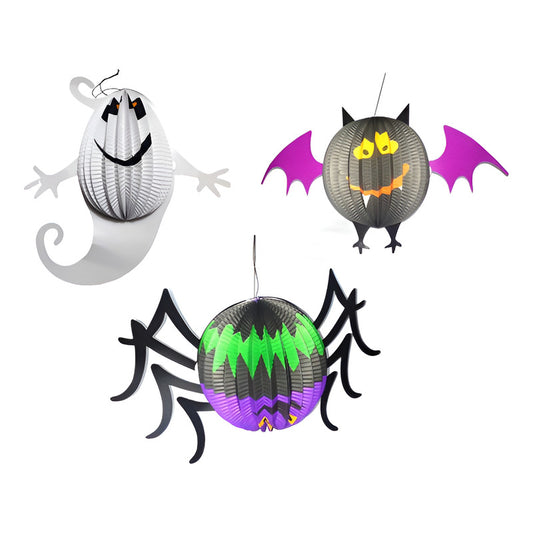 Decoración Halloween Abanico Colgante Figura Terror