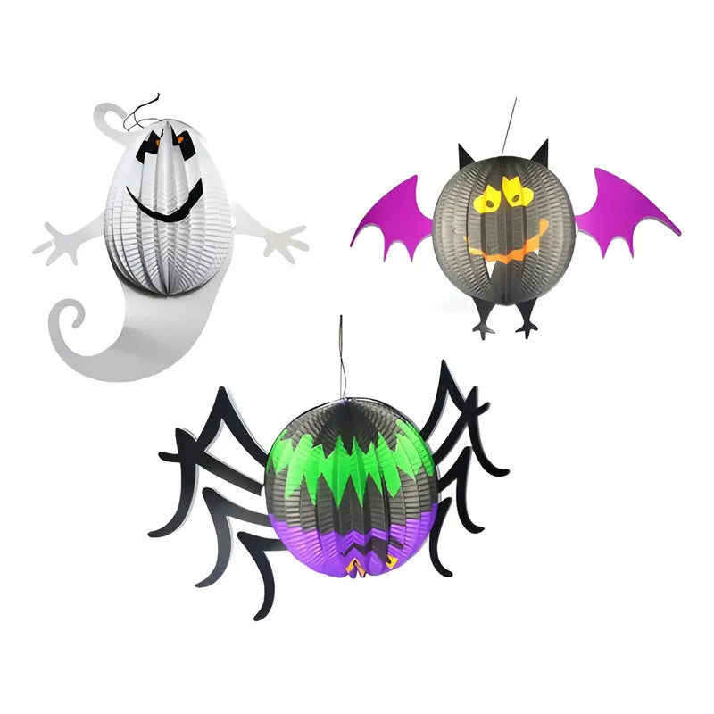 Decoración Halloween Abanico Colgante Figura Terror Variado
