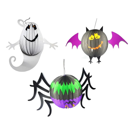 Decoración Halloween Abanico Colgante Figura Terror Variado