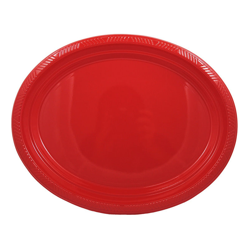 Pack 5 Bandejas Ovaladas De Color 30x23 Cm