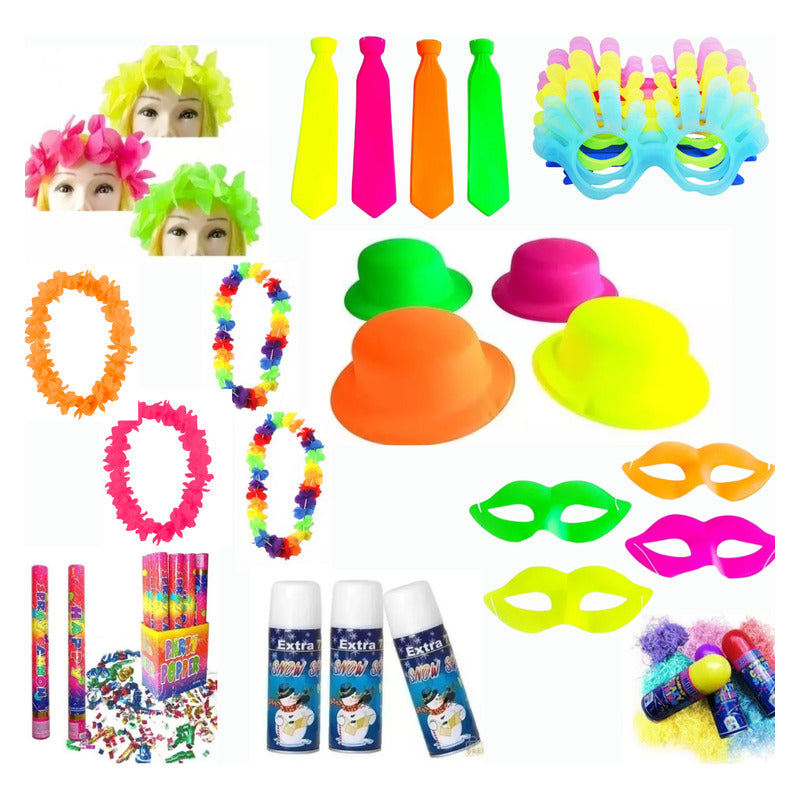 Pack Cotillón Año Nuevo 43 Pzs 12 Personas O Más