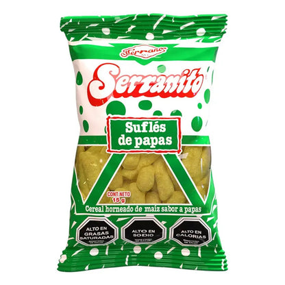 Suflé Serranito De Papa 15g - Snack Salado - Manga De 12 Uni