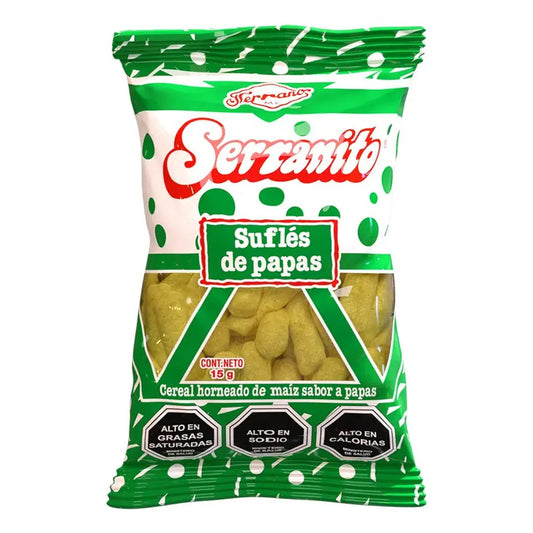 Suflé Serranito De Papa 15g - Snack Salado - Manga De 12 Uni