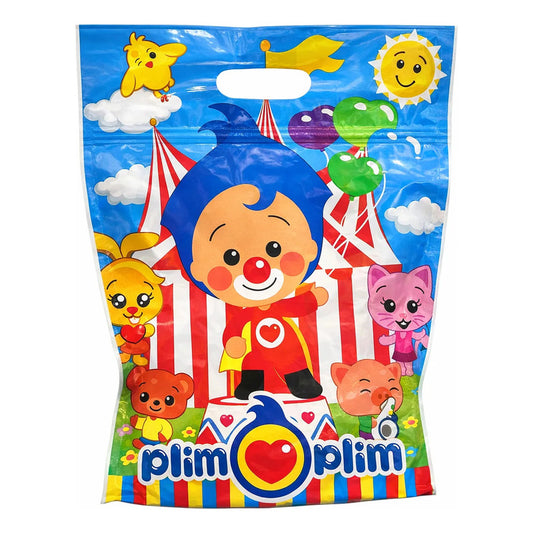 10 Bolsa Para Dulces Herméticas Cumpleaños Payaso Plim Plim