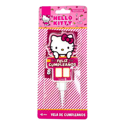 Vela De Cumpleaños Hello Kitty