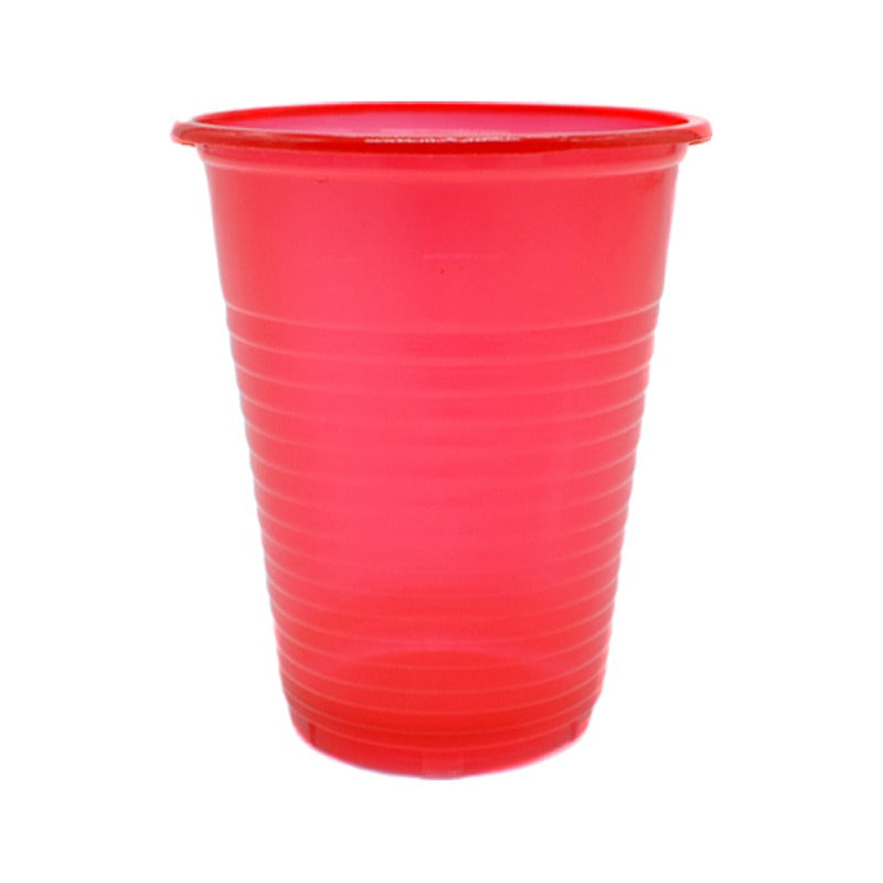 25 Vasos Plásticos Unicolor  De 200 Cc Color A Eleccion