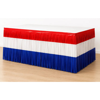 Faldón Para Mesa Fiestas Patrias Bandera Chile Surtido