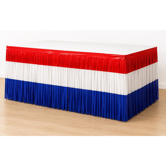 Faldón Para Mesa Fiestas Patrias Bandera Chile Surtido