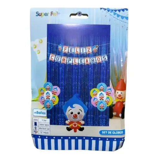 Set Velas De Cumpleaños Payaso Plim Plim