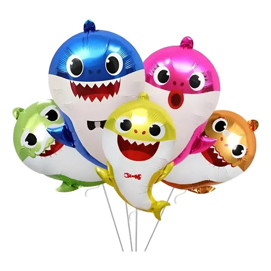 Globo Metálico Baby Shark Cumpleaños Surtido