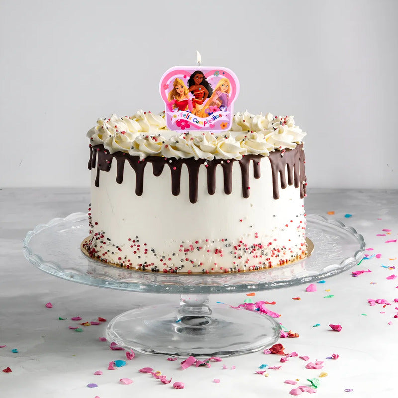 Vela Cumpleaños Princesa Disney Cotillón Activarte