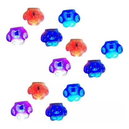 Pack 12 Llaveros De Patitas Con Luces Para Regalar Surtido