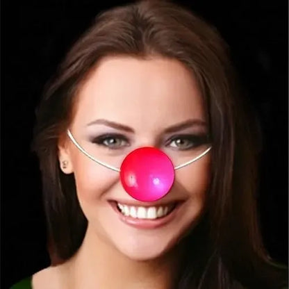 Nariz De Plástico De Payaso Con Luz Para Niños Y Adultos