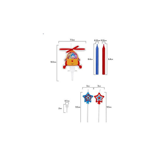 Set Velas Cumpleaños Payaso Plim Plim