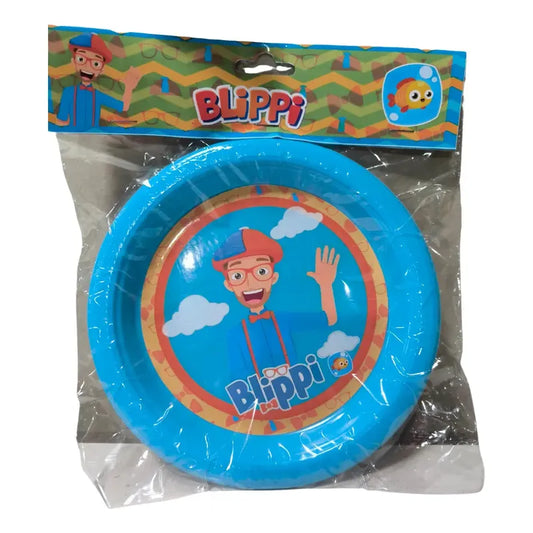 Pack 6 Platos Cotillón Cumpleaños Blippi