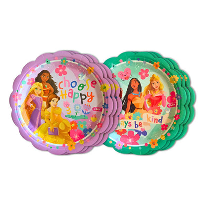 Platos Cartón 17.5cm Palms Princesas Disney 6u Multicolor Fiesta