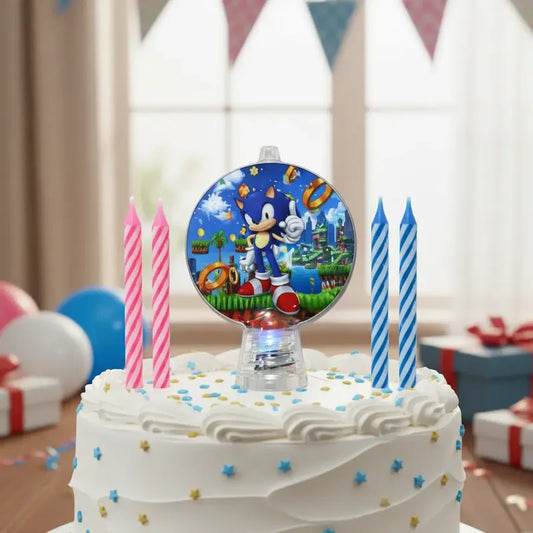Vela De Cumpleaños Luminosa Sonic