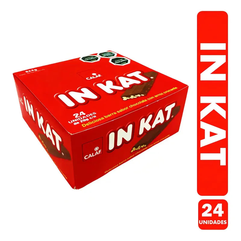 Inkat Calaf Chocolate Con Arroz Crocante Caja 624 g 24 U
