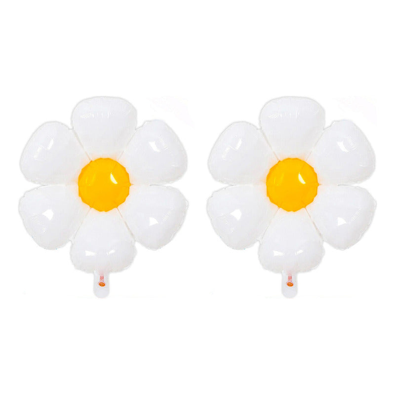 Globo Metálico Margarita 1 X 1 Mts Cotillón Y Fiestas