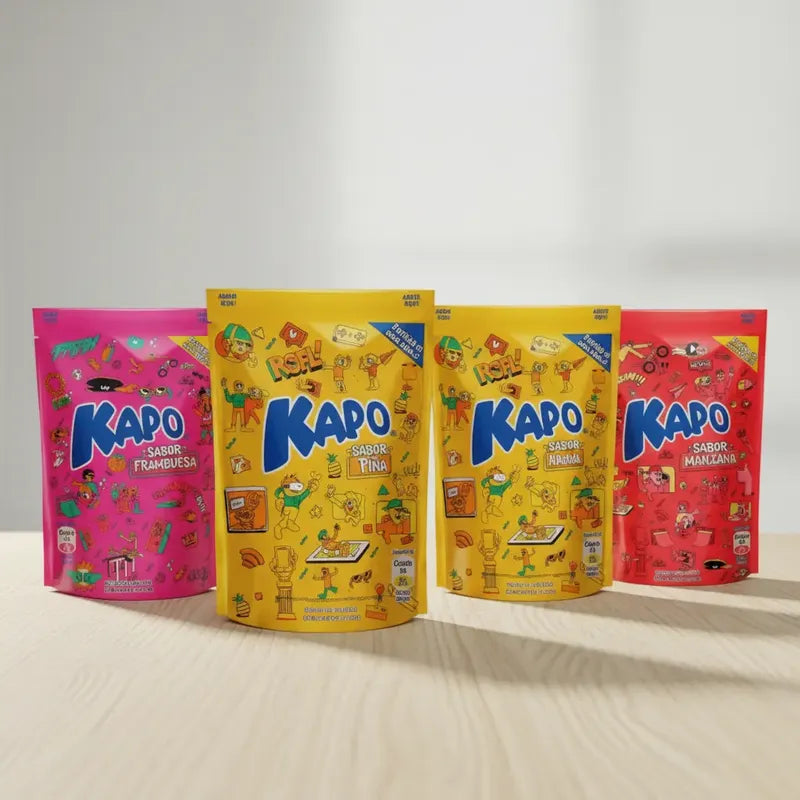 Pack 12 Jugos Bebida Fantasía Kapo Sabores Surtidos 252 Ml