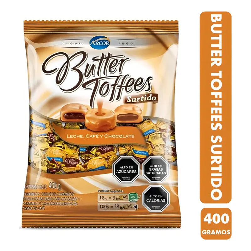 Butter Toffes Surtido ( Contiene 66 Unidades)