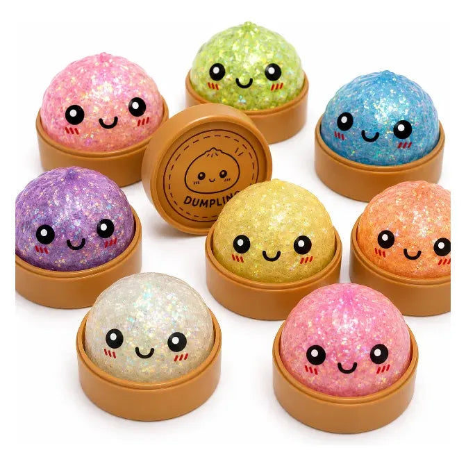 Juguete Squishy Kawaii Pelota Antiestrés Con Brillo Variado