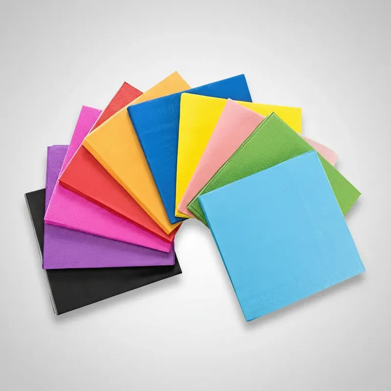 20 Servilletas Desechables De Color A Elección