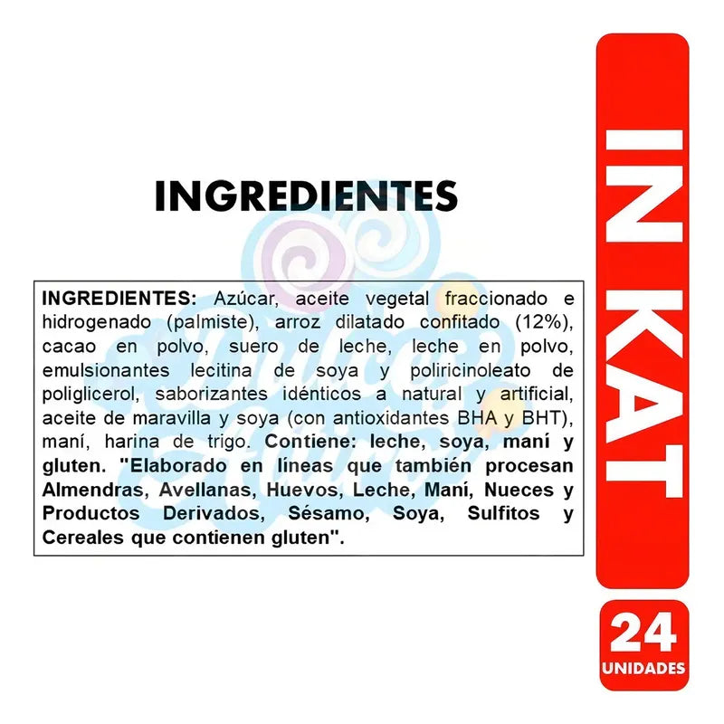 Inkat Calaf Chocolate Con Arroz Crocante Caja 624 g 24 U