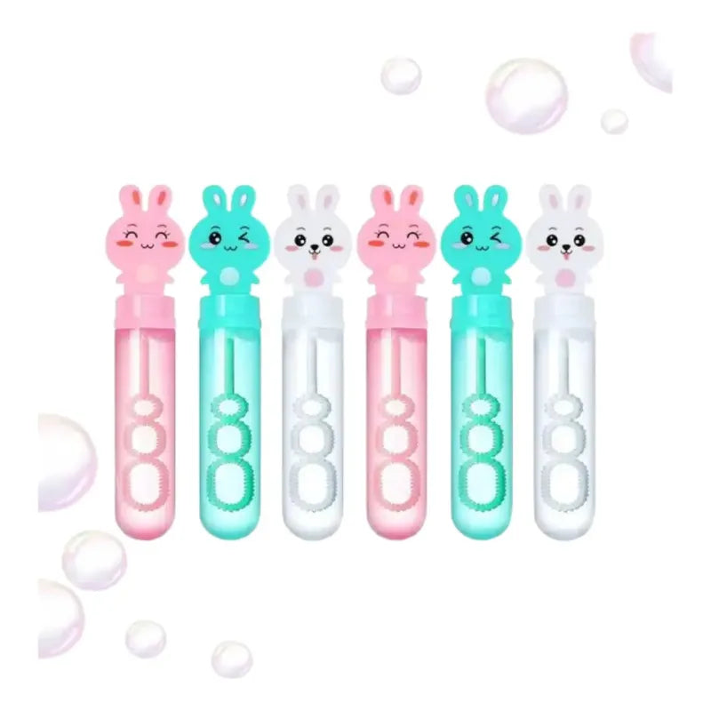 Sorpresas Cumpleaños Niños 24 Burbujas Paleta Conejo 13 Cm