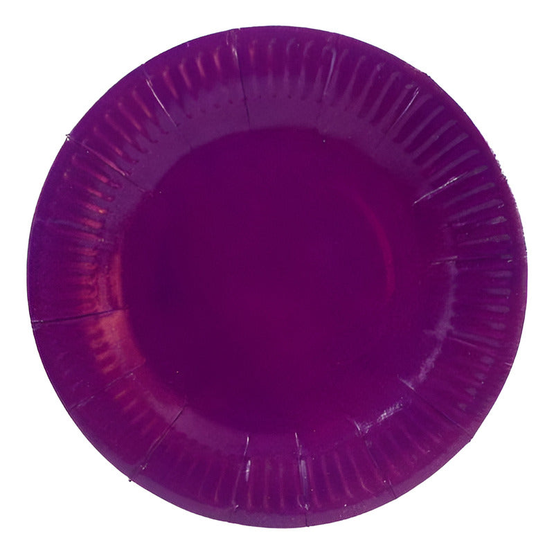 Pack 10 Plato Cartón Cumpleaños De Color Para Fiestas