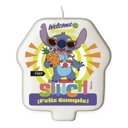 Vela Reutilizable De Cumpleaños Stitch Con Edad