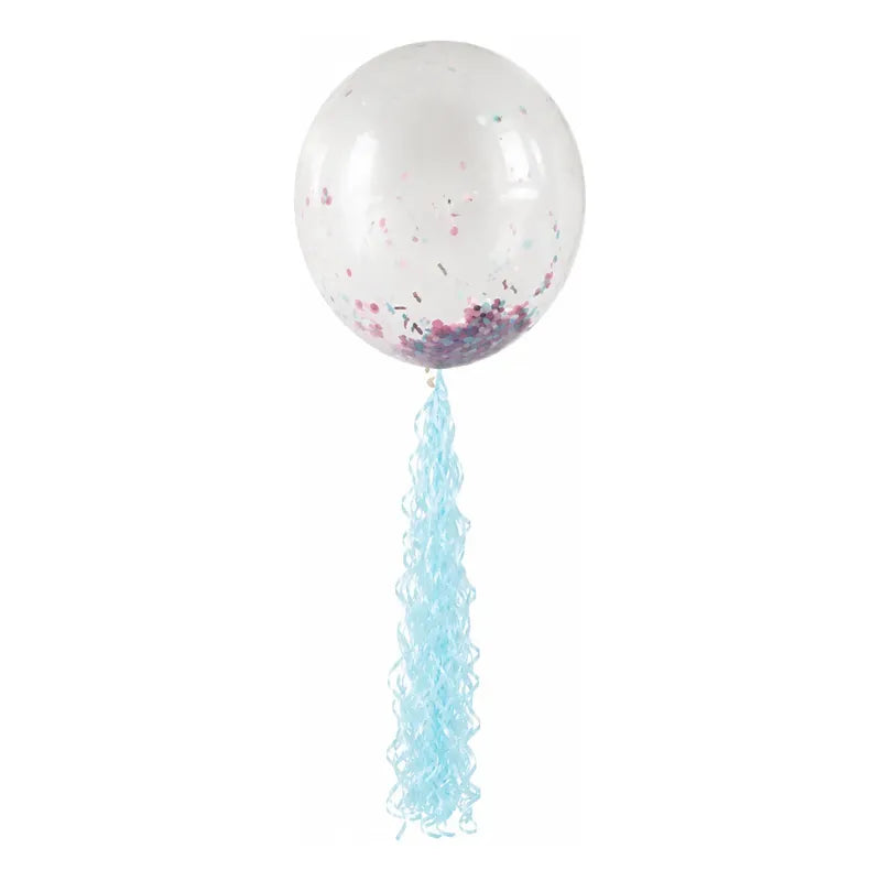 Cintas Rizadas De Papel Para Decoración De Fiestas Celeste