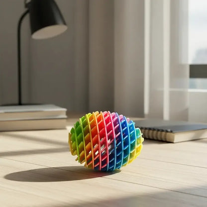 12 Pelota Expandible Sensorial Arcoíris Antiestrés Fidget Variado