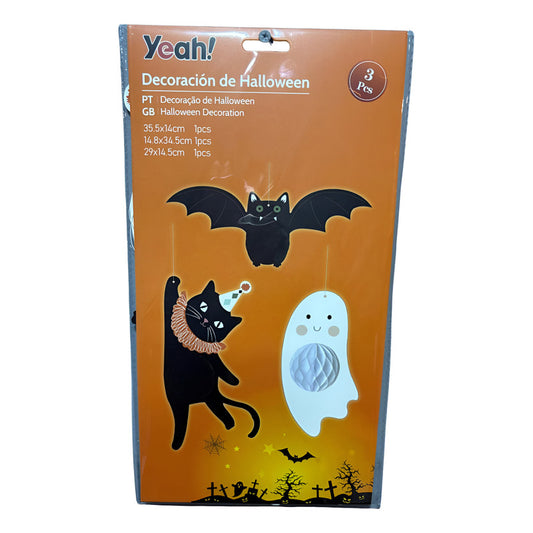 Figuras Decorativas Colgantes Halloween  3 Unidades