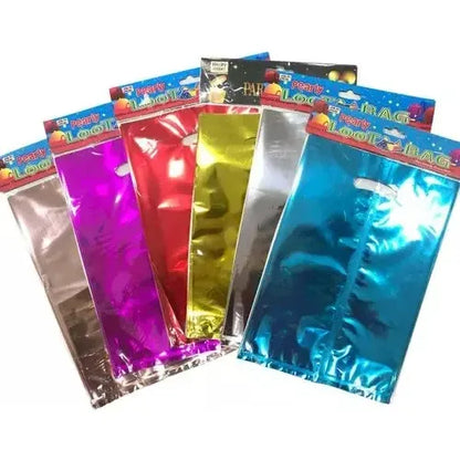 Pack 10 Bolsas Dulceras Metalizadas Para Cumpleaños