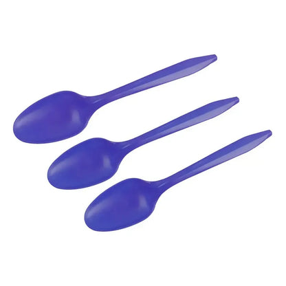 20 Cucharas Plásticas Desechables De Color Cotillón