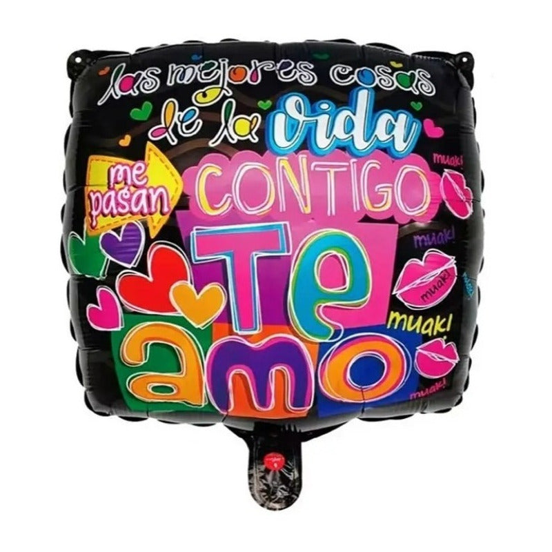 Globo Te Amo 45 Cm Metalico