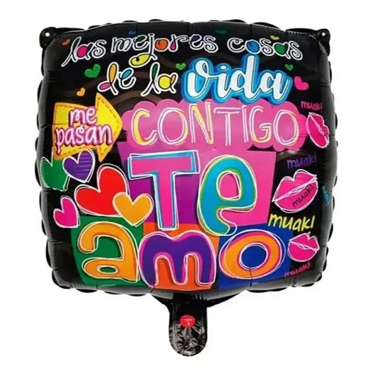 Globo Te Amo 45 Cm Metalico